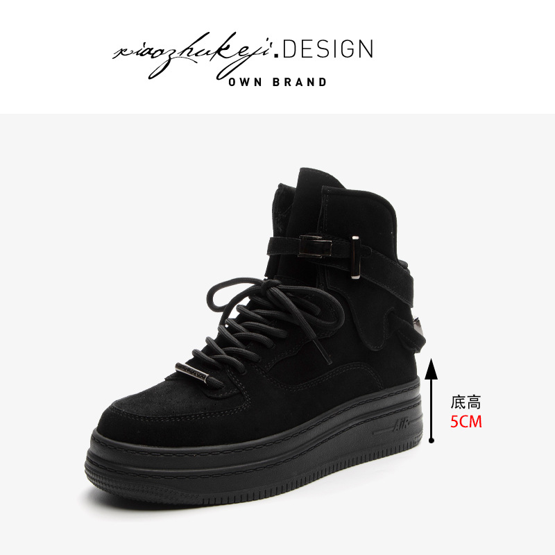 에어포스 원 aj 여성화 가죽 하이탑 스포츠 캐주얼화 여성 2025 신상품 마틴 슈즈