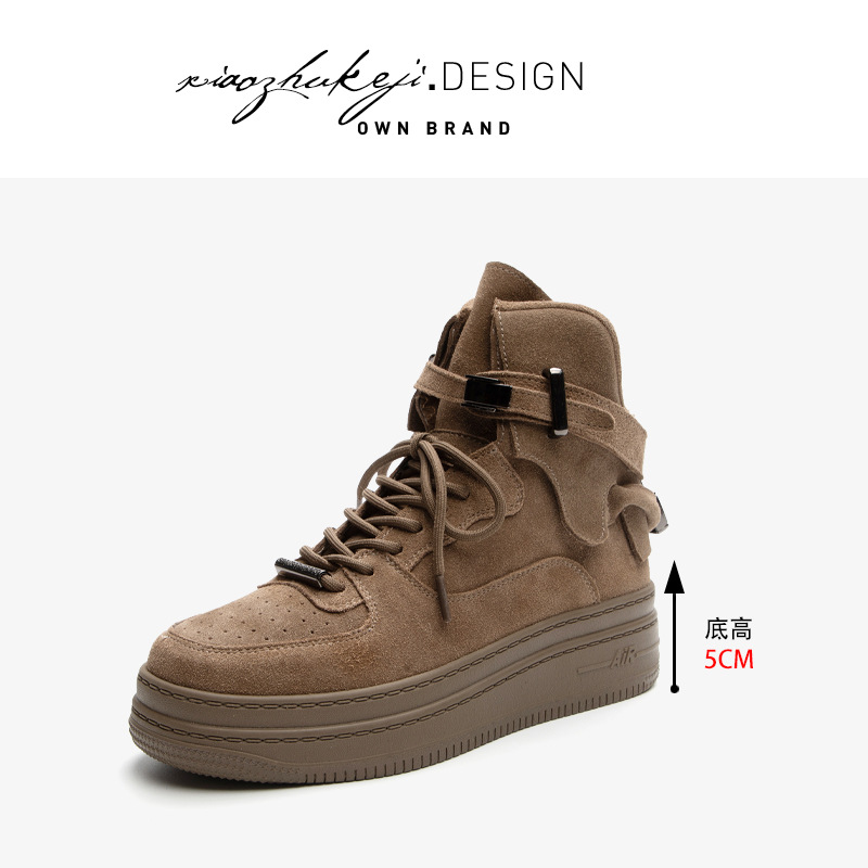 에어포스 원 aj 여성화 가죽 하이탑 스포츠 캐주얼화 여성 2025 신상품 마틴 슈즈