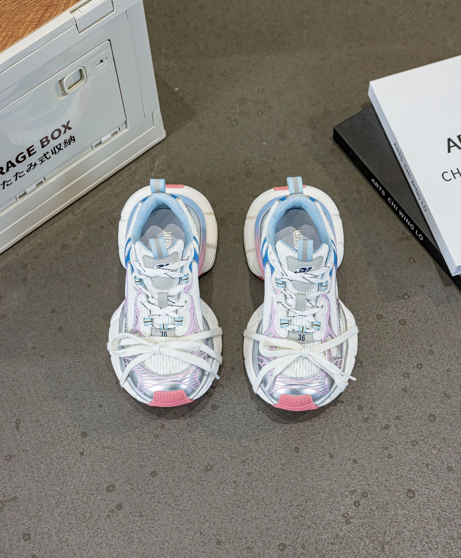 아빠 신발녀 2025 봄여름 단망 신상품 왕훙 같은 모델의 신발 통굽 레저 운동화 여성