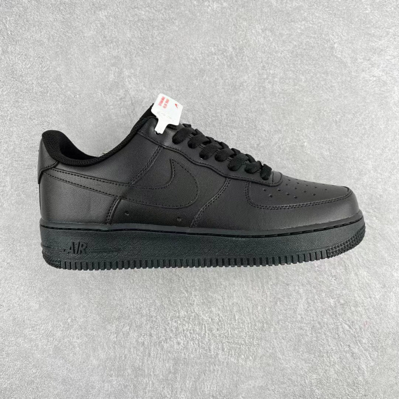 에어포스 원 헤드 소가죽 af1 다스베이더 올 화이트 클래식한 로우 백 커플 스포츠 슈즈입니다