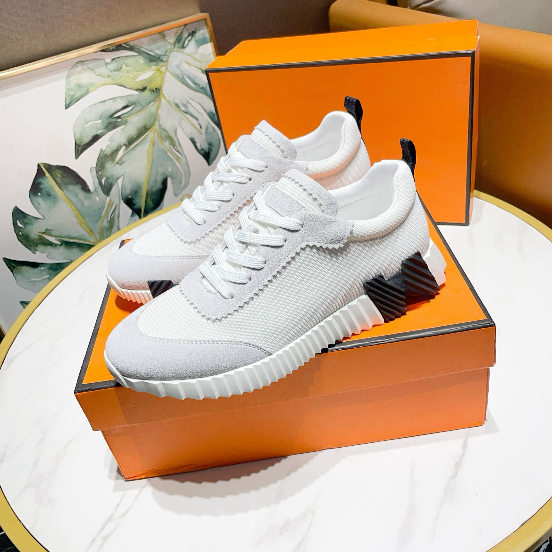 신상품 남성용 스트랩 스니커즈 청춘 패셔너블 가볍고 통기성 있는 화이트 슈즈