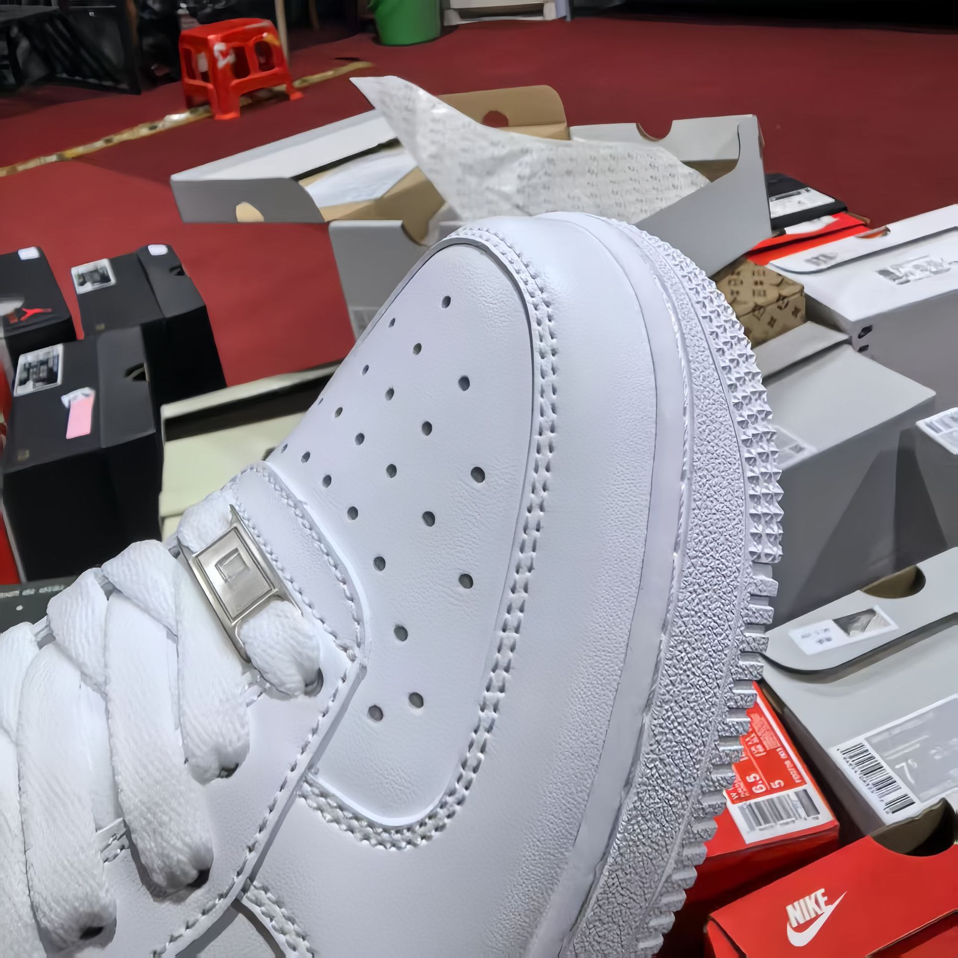 에어포스 원 소가죽 흰 구두 순수 남성 구두 여성 구두 신상품 여름 키높이 남녀