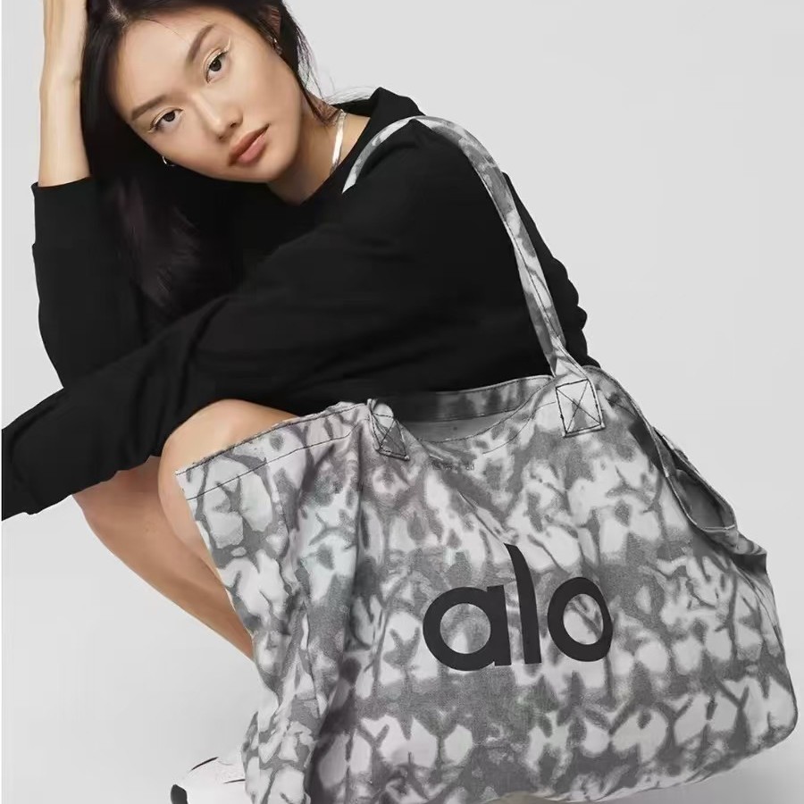 알로 요가 숄더 캔버스 토트백 쇼퍼백 헬스백