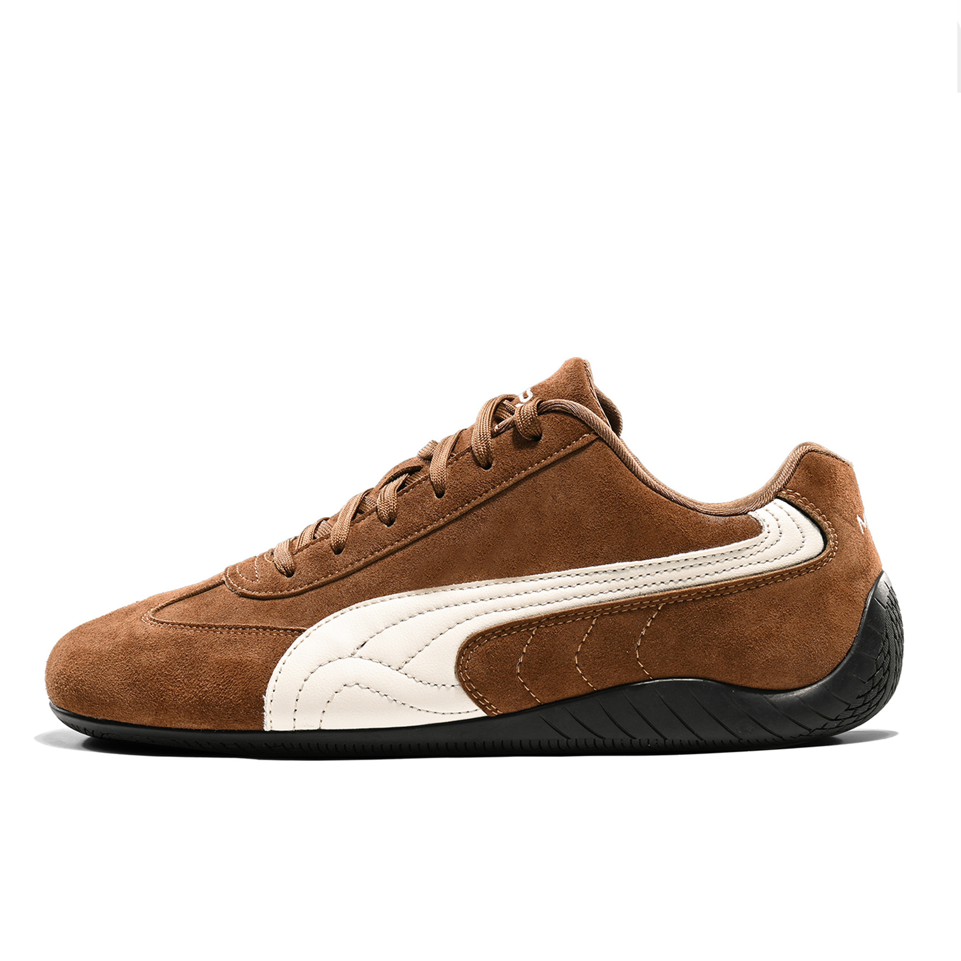 박채영은 같은 디자인의 레이싱슈즈 2025여성 여름 신상품 소프트 아웃솔 남성 튜너 슈즈 빈티지 리얼 가죽 슈즈