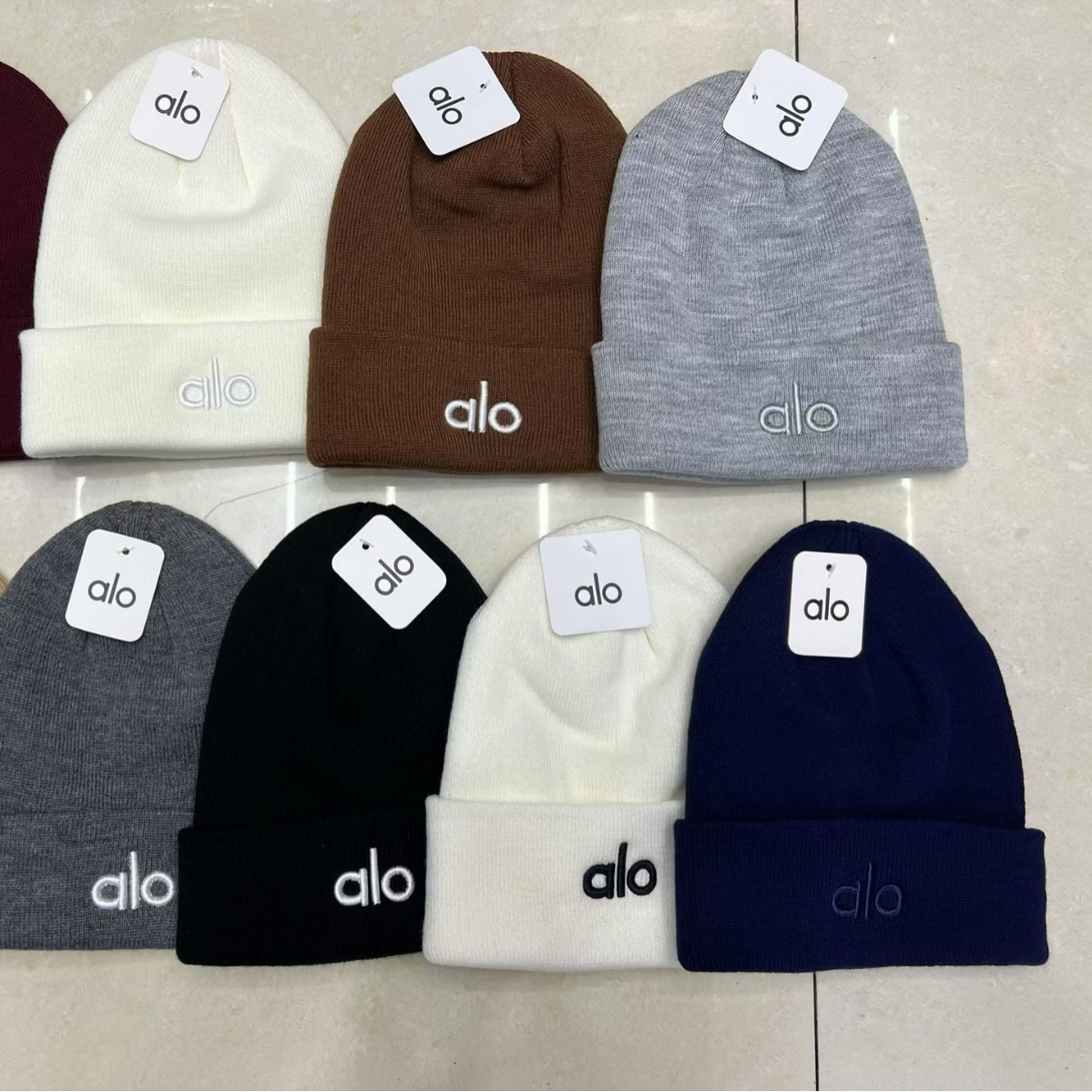 alo 니트 모자 비니 모자 토트