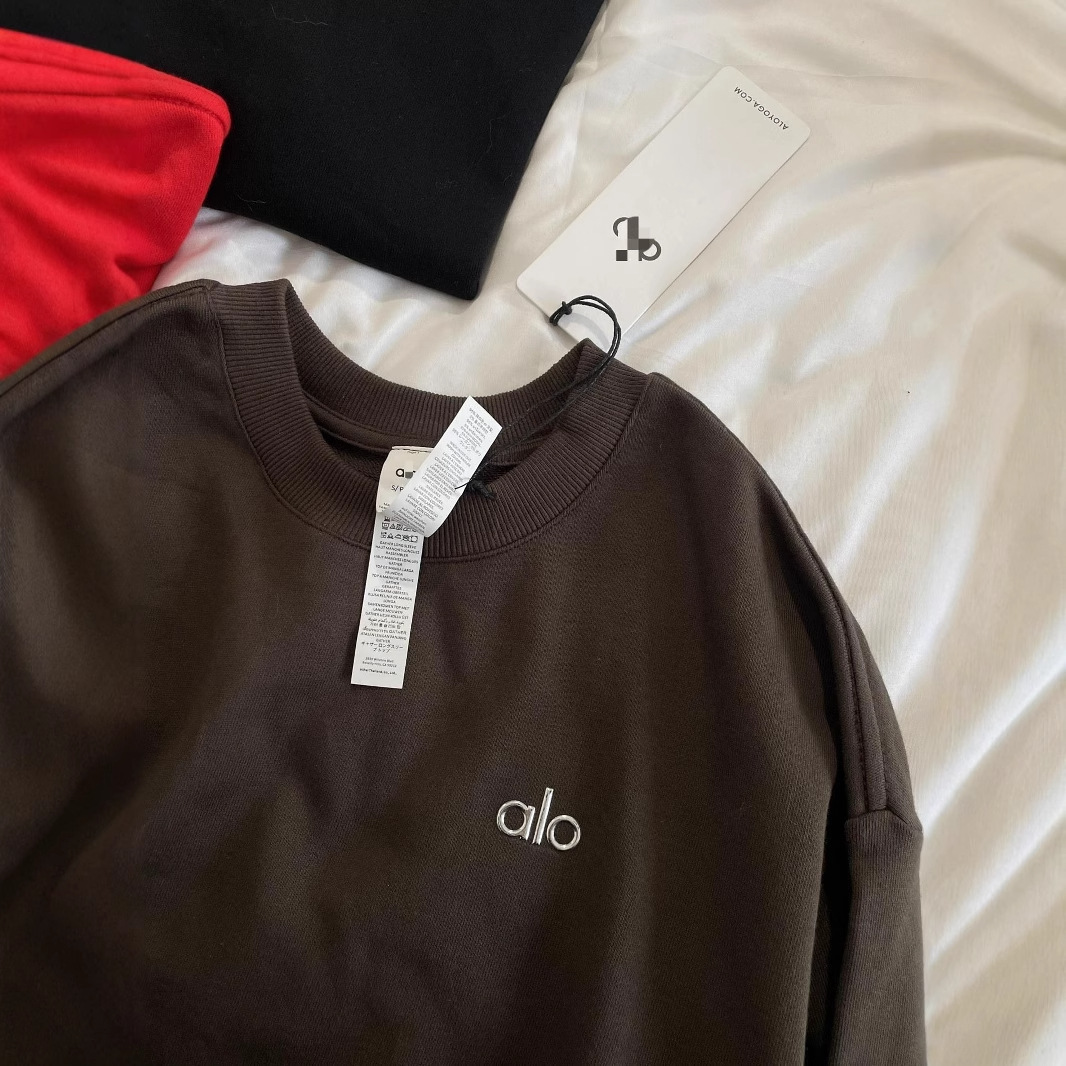 알로 라운드 긴팔 루즈핏 커플 맨투맨