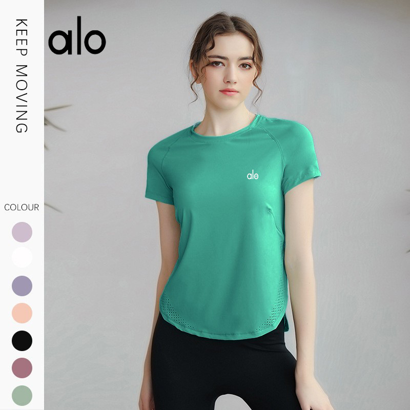 알로스코 동요가상의 여성 티셔츠 러닝헬스 요가복