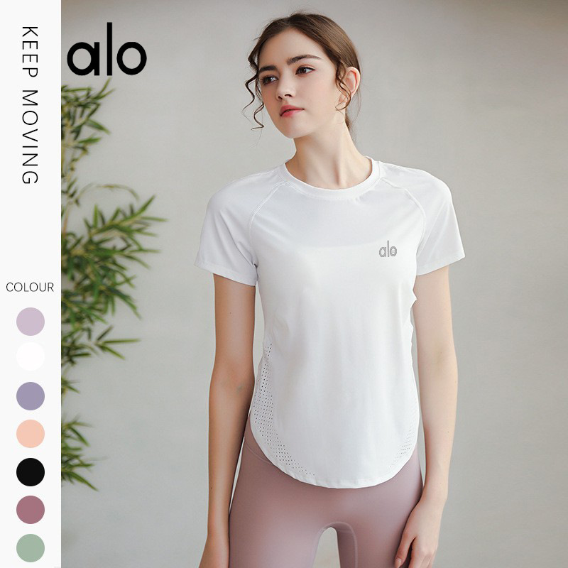 알로스코 동요가상의 여성 티셔츠 러닝헬스 요가복