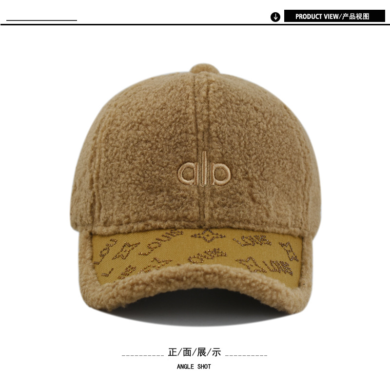 가을겨울 alo 자수 스웨이드 야구 모자 여자 헌팅캡 여자 모자