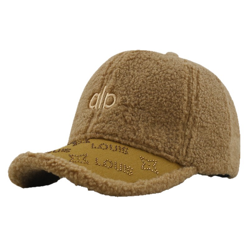 가을겨울 alo 자수 스웨이드 야구 모자 여자 헌팅캡 여자 모자