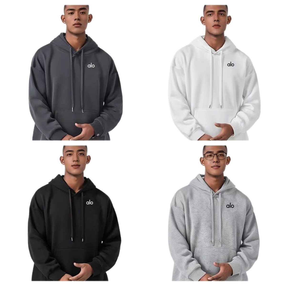 알로 프린트 후드 맨투맨 남녀 아우터 탑