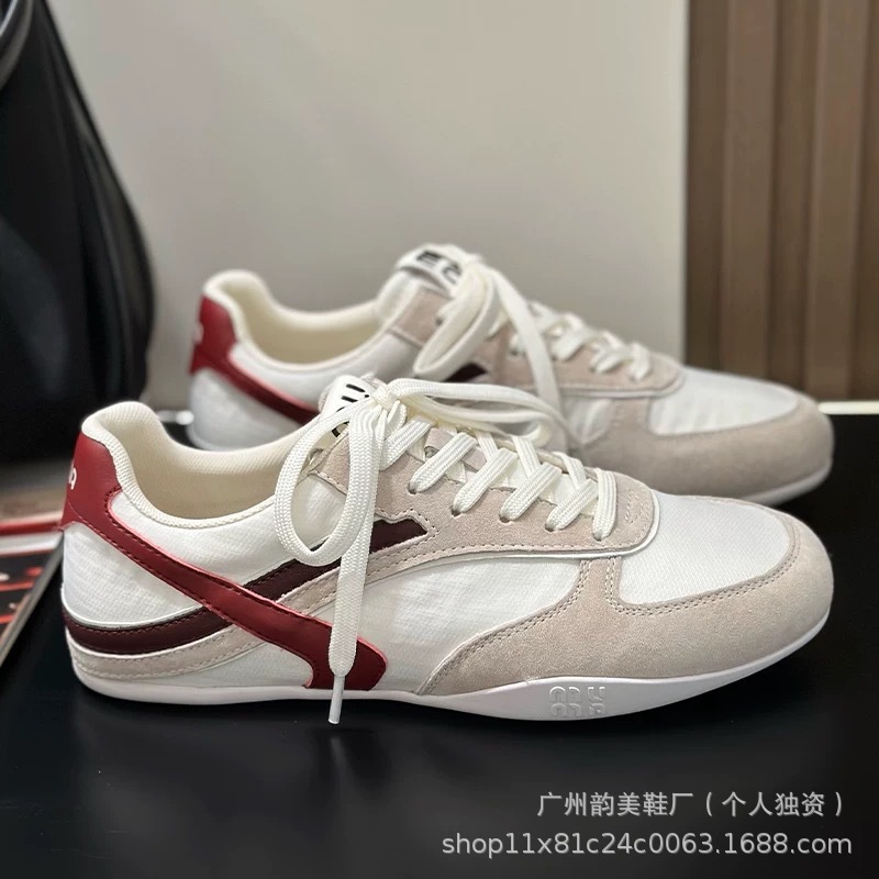 슈즈 여성 여름 신상품 빈티지 컬러 패치워크 알간슈즈 플랫 스니커즈 어디에나 잘 어울려요