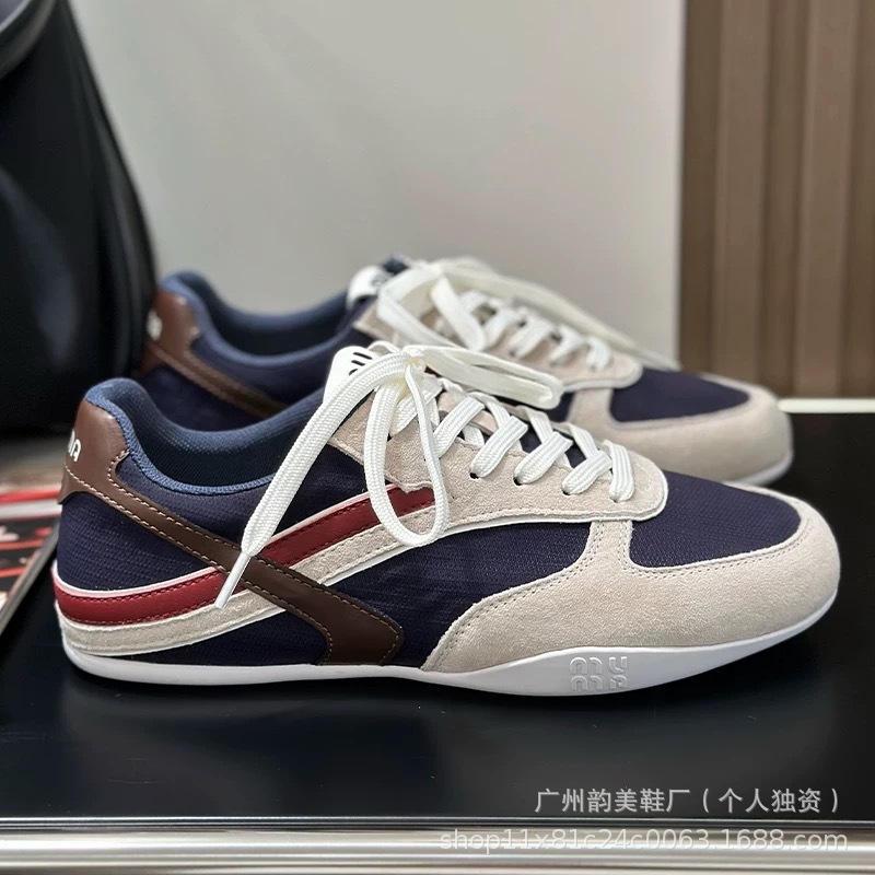 슈즈 여성 여름 신상품 빈티지 컬러 패치워크 알간슈즈 플랫 스니커즈 어디에나 잘 어울려요