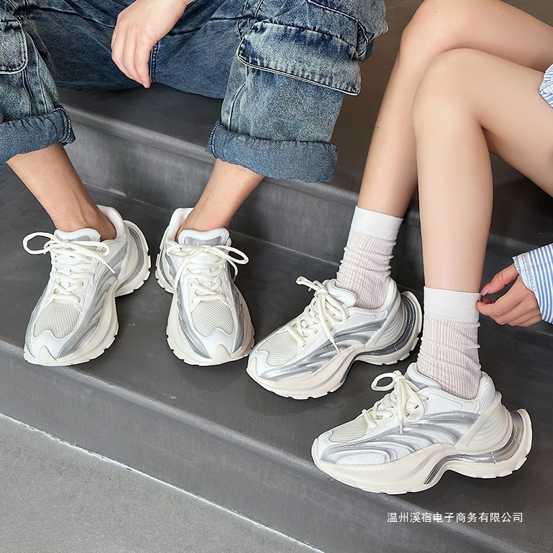 싱글 메쉬 통기성 여름 커플 통솔 남녀 펄스 캐주얼 대디 슈즈 빈티지 어디에나 매치할 수 있는 스타일 스니커즈