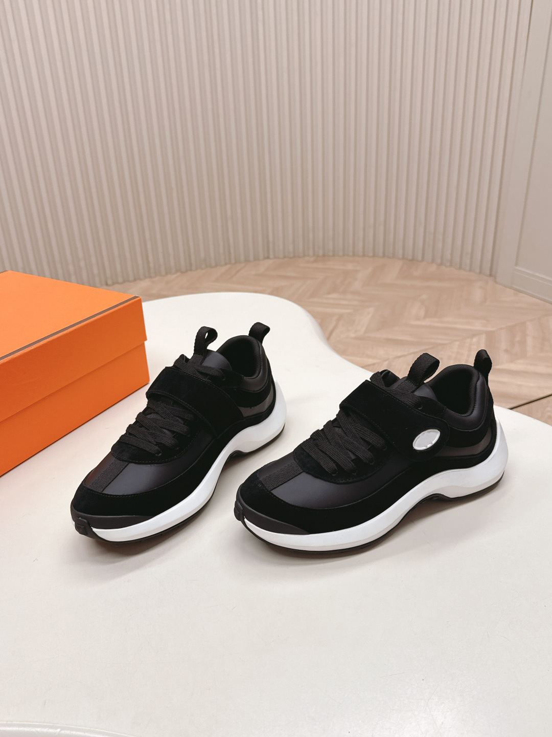 컬러 스탬프 찍찍이 아빠 슈즈 커플 가을 겨울 신상품 캐주얼 스니커즈