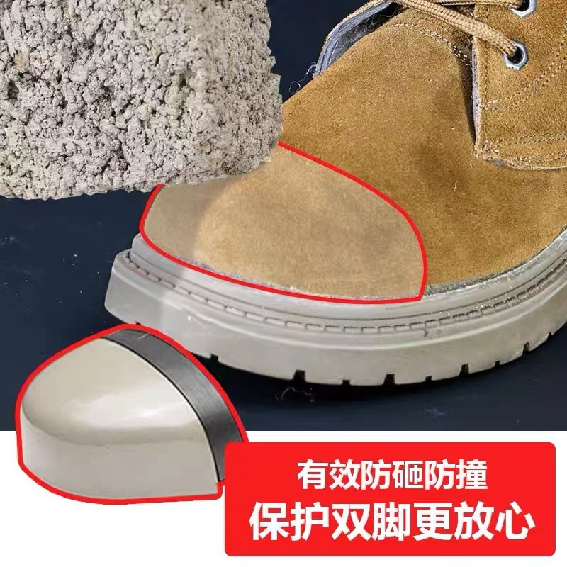 겨울 소가죽 스노우 부츠 남성 방한 두툼한 기모 양털 부츠 남성 노동 보호 작업 두툼한 바닥 실외 보온화