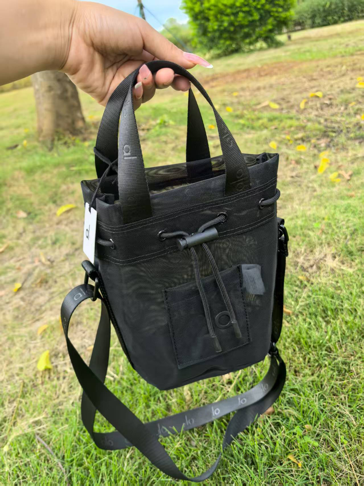 알로요가 물통 백 여성 미니 요가형 백팩 수납백 레포츠 크로스백