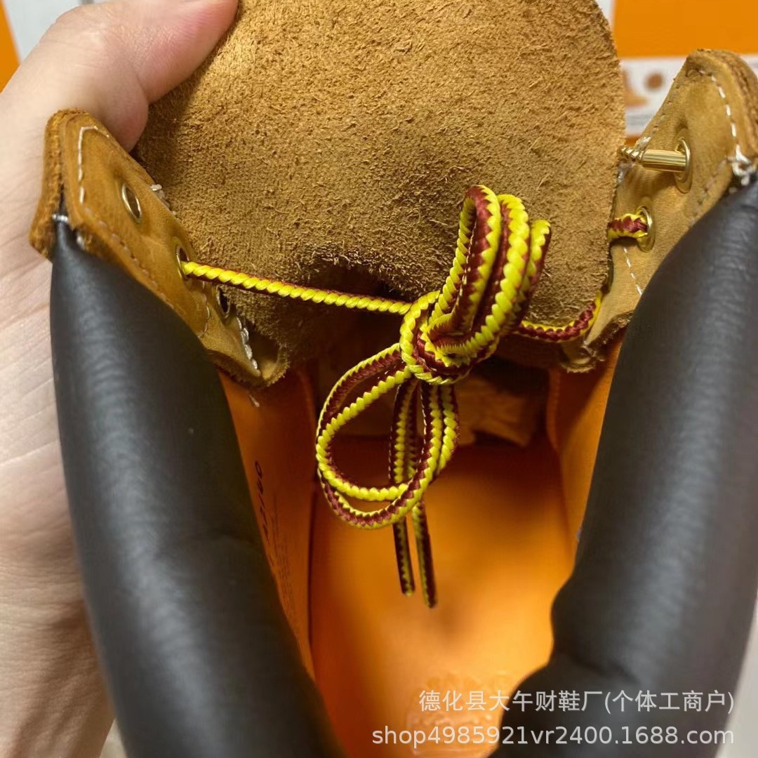 클래식한 오버로우 부츠 통기성 워크웨어 슈즈 아웃도어 남녀 옐로 마틴 부츠