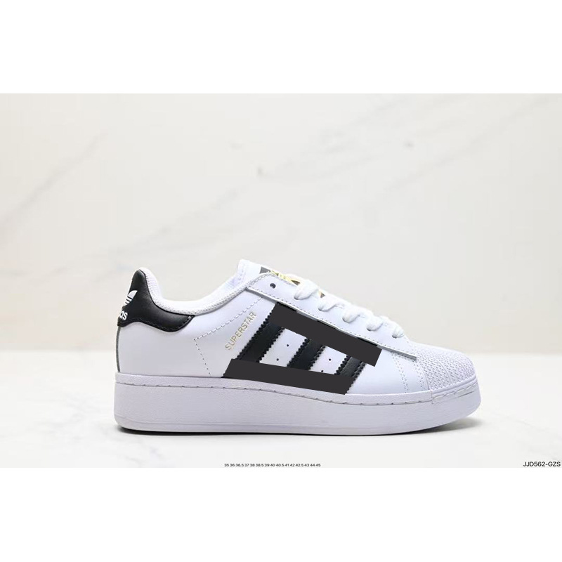 아디라 골드 로고 스포츠 캐주얼 남녀 커플, 미끄럼 방지 마모성 클래식 화이트 슈즈입니다