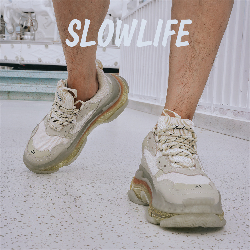 에어쿠션 아빠 슈즈 남녀 패션 모두 매치할 수 있는 망사 통굽 키높이 스니커즈