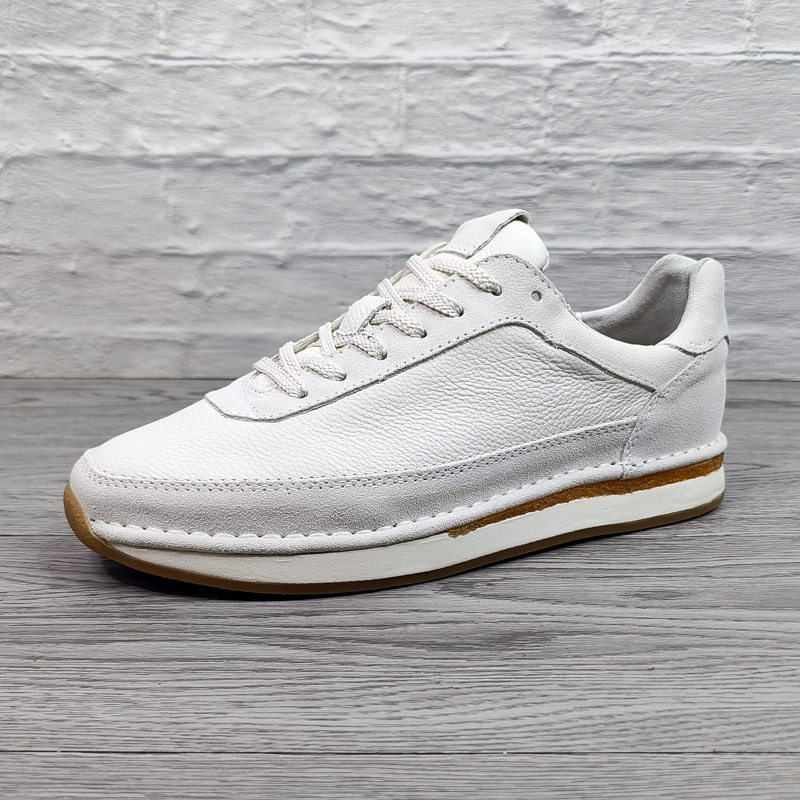 봄가을 패션 가죽 남성화 컬러풀한 소가죽 스니커즈 가볍고 통기성이 좋은 빈티지 플랫 마모성 스니커즈