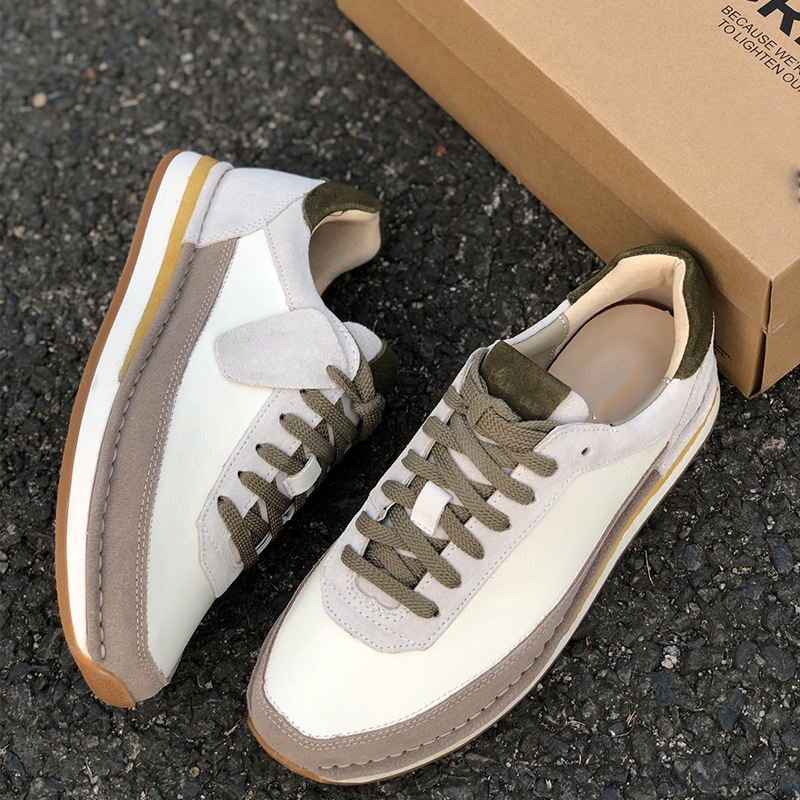 남자 슈즈 가을겨울 통기화 알칸슈즈 스니커즈 남성 패션 작은 구두 가죽 슈즈 어디에나 잘 어울려요