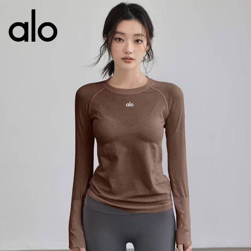 알로 요가복 블라우스 긴팔 티셔츠