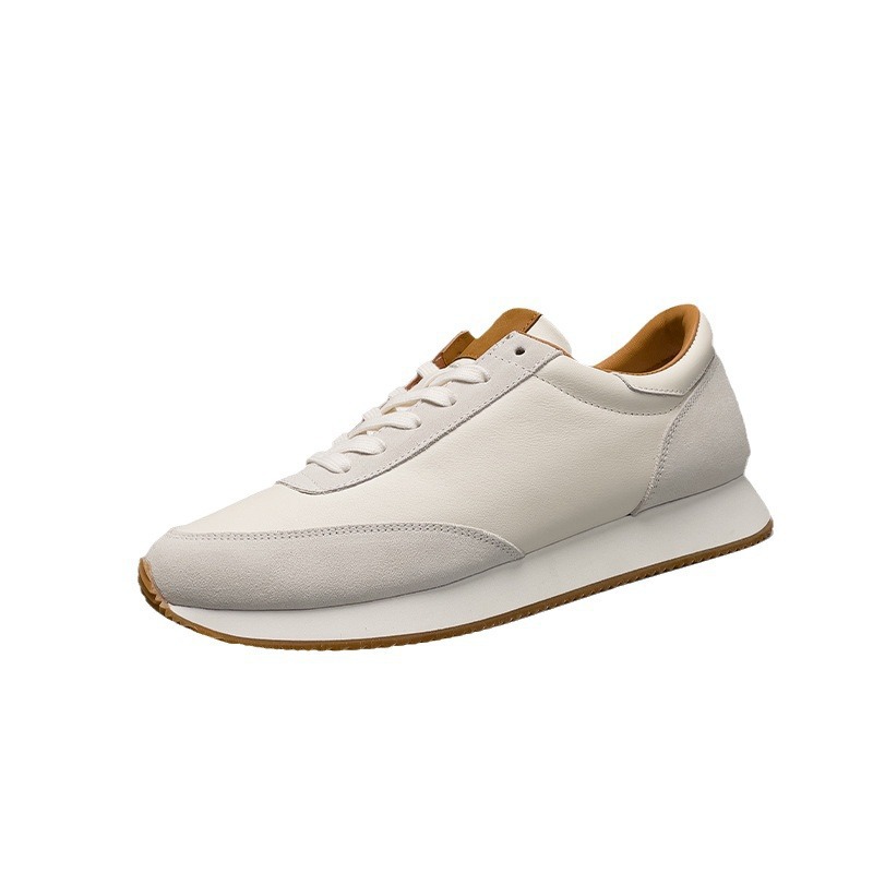 고급 경량 럭셔리 남성 슈즈 가죽 고급 캐주얼 남성 슈즈 알칸 슈즈 남성 전용 흰색 슈즈 여름 트렌드