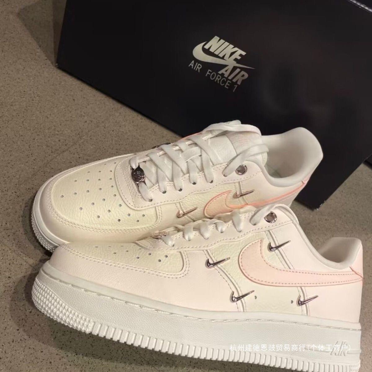 af1 공군 쿼츠 슈즈 커플 콤비 스포츠 슈즈 구릿빛 둥근 머리에 통굽 굽