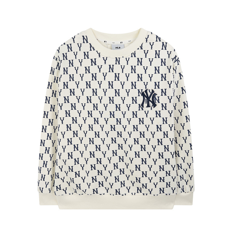 고퀄리티 mlb 맨투맨 가을겨울 신상품 빈티지 앙코르 풀 ny 레터링 캐주얼 남녀 커플 탑입니다