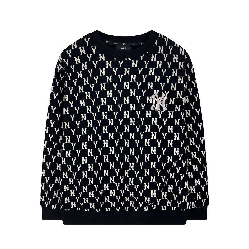 고퀄리티 mlb 맨투맨 가을겨울 신상품 빈티지 앙코르 풀 ny 레터링 캐주얼 남녀 커플 탑입니다