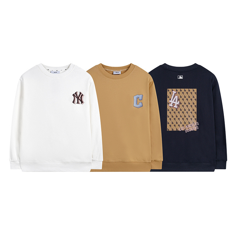 mlb 맨투맨 한겨울 가을 겨울 신상품 빈티지 스퀘어 레터링 프린트의 스포츠 남녀 탑