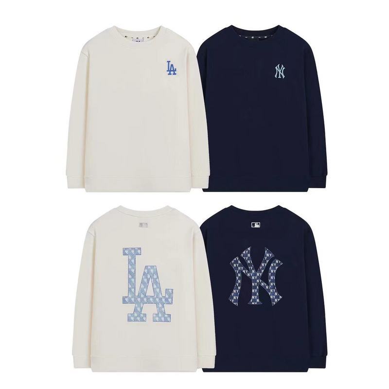 한조 가을겨울 신상 mlb 맨투맨 하이 버전 빈티지 레터링 ny 로고 프린트의 캐주얼 남녀 탑