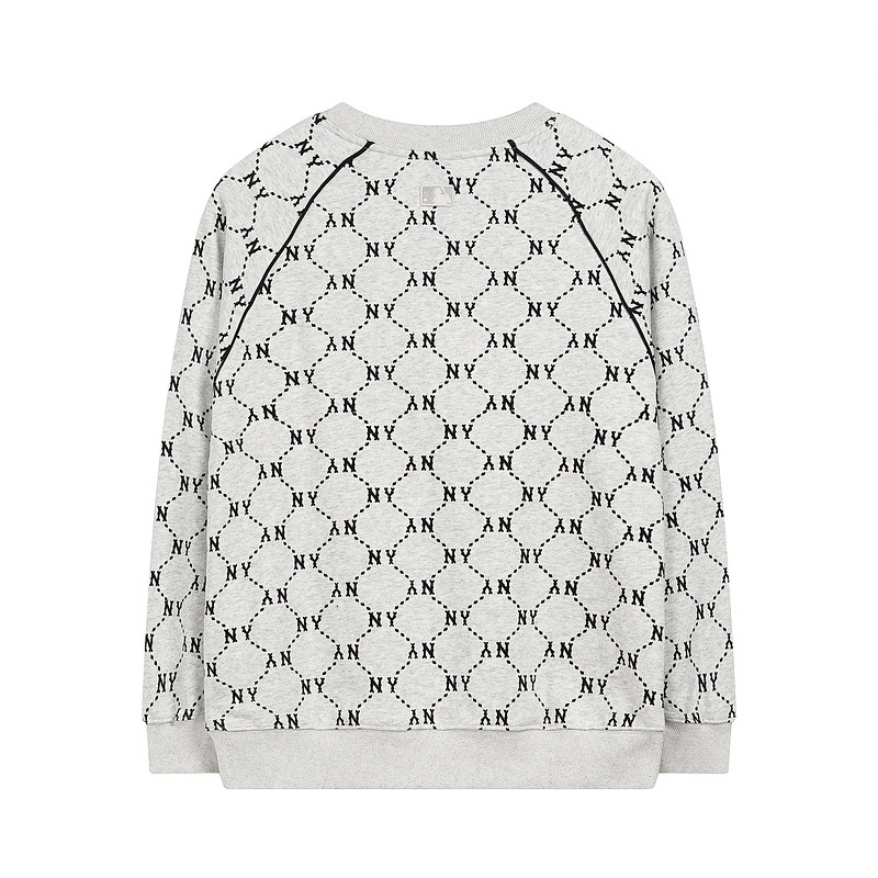 mlb 맨투맨 가을겨울 신상품 빈티지 앙증머리 풀 프린트 래글런 슬리브 라운드 넥 캐주얼 남녀 공용의 탑