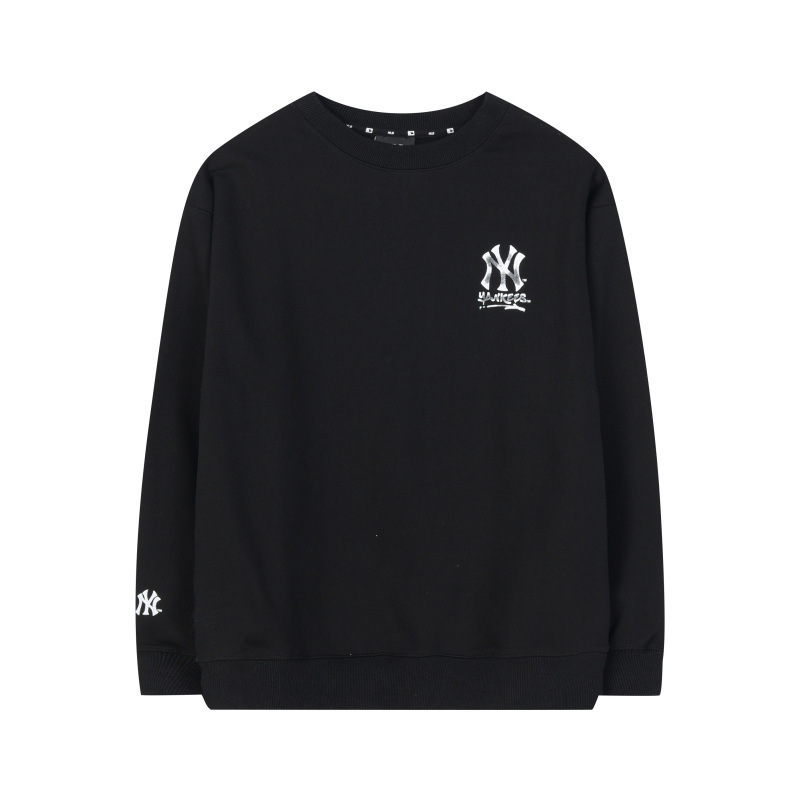 하이 버전 mlb 맨투맨 가을겨울 신상품 클래식 ny 빈티지 레터링 프린팅 라운드 넥 트레이닝 남녀 탑