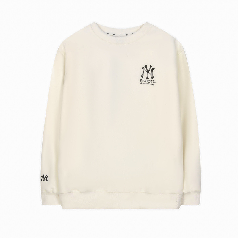 하이 버전 mlb 맨투맨 가을겨울 신상품 클래식 ny 빈티지 레터링 프린팅 라운드 넥 트레이닝 남녀 탑