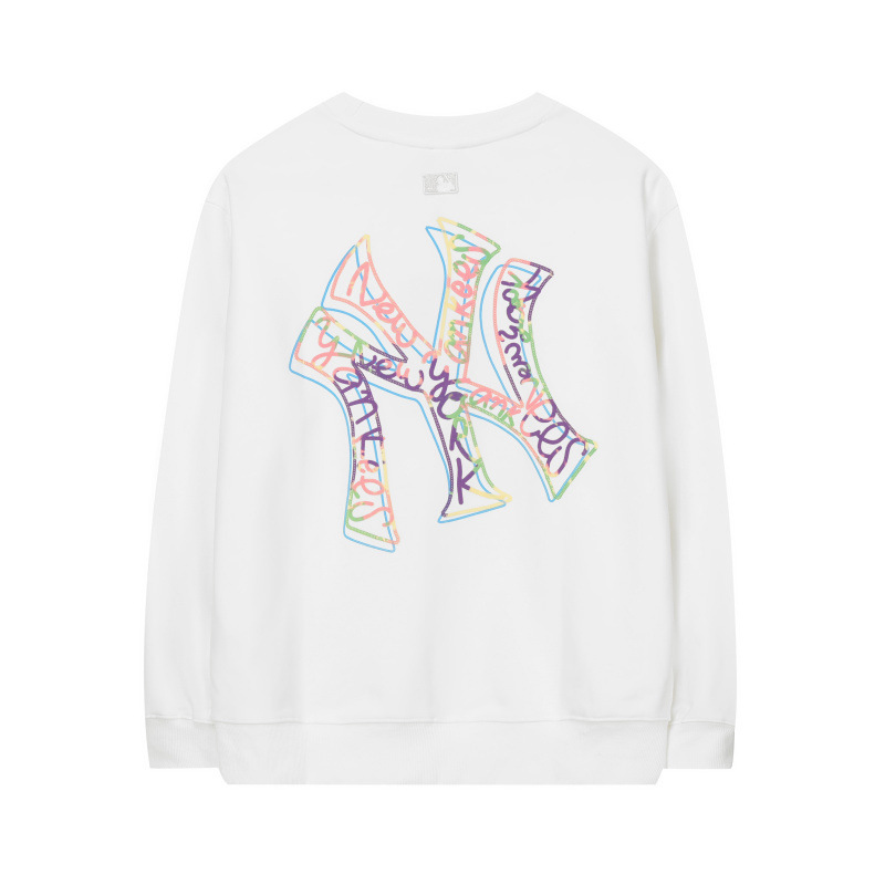 mlb 맨투맨 가을 겨울 신상품 트렌드 컬러 그라피티 프린트의 커다란 로고 라운드 넥 남녀 상의