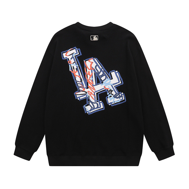 패션 브랜드 가을겨울 신상 mlb 맨투맨 캐주얼 캐주얼라이크 시리즈 라운드 프린트 남녀 전용 탑입니다