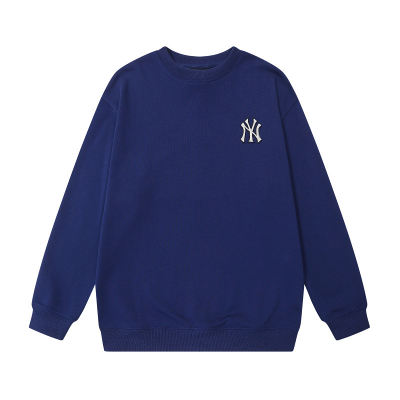 mlb 맨투맨 가을 겨울 신상품 등판 빈티지 레터링 알파벳 프린트 로고 라운드 넥 캐주얼 남녀 탑