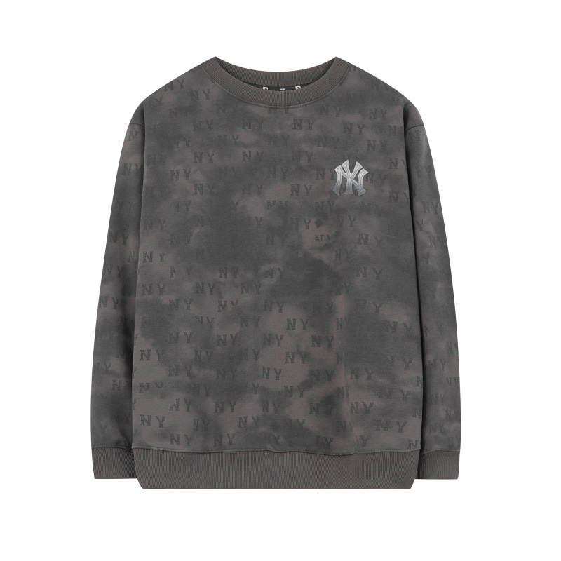 25ss 가을겨울 신상품 mlb 맨투맨 그러데이션 캐주얼 타이염 노바디 라운드 넥 캐주얼 남녀 탑