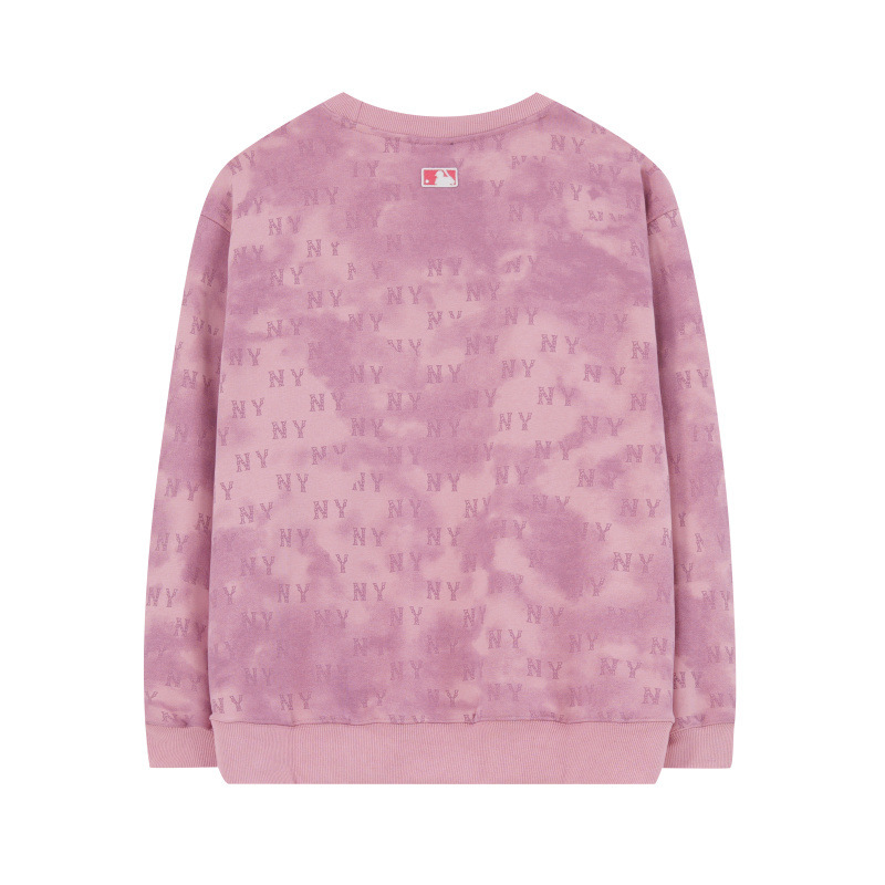 25ss 가을겨울 신상품 mlb 맨투맨 그러데이션 캐주얼 타이염 노바디 라운드 넥 캐주얼 남녀 탑