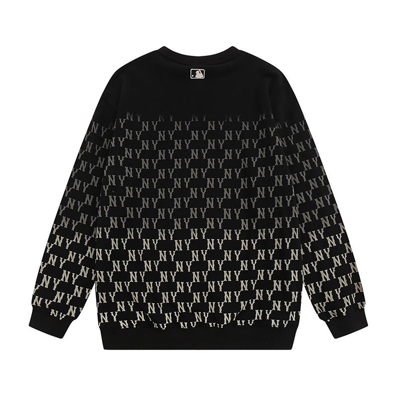 패션 브랜드 mlb 맨투맨의 가을 겨울 신상품 빈티지 레트로 플라워 프린팅 남녀 공용의 캐주얼 탑