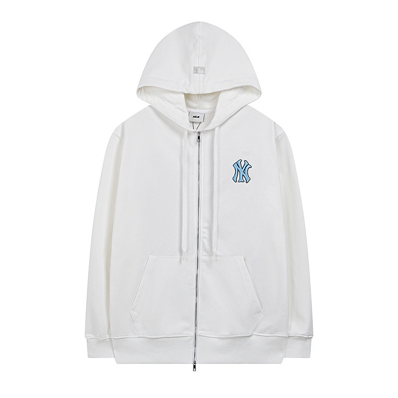 mlb 후드 가을겨울 신상품 빈티지 라지 로고 프린트 카디건 남녀 아우터에도 무난한 스타일링