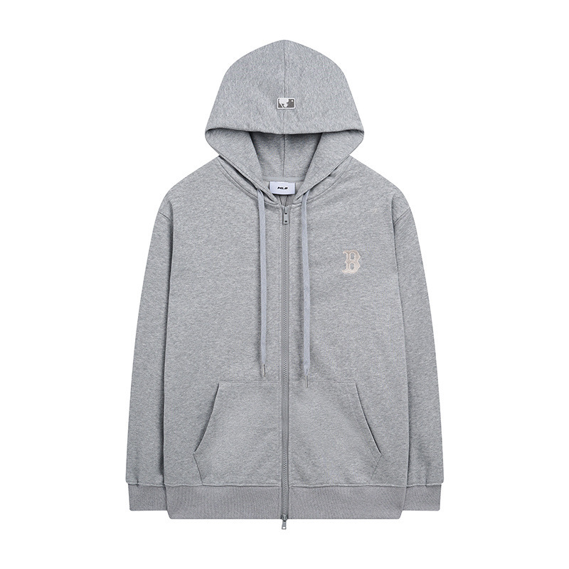 mlb 후드 가을 겨울 신상 심플한 작은 로고 무난한 캐주얼 남녀 커플 전용 집업 점퍼입니다