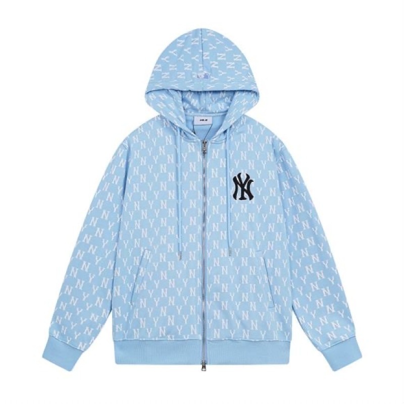 mlb 후드 맨투맨 한조 가을겨울 신상품 빈티지 레트로 ny 풀 프린팅 캐주얼 트렌디한 남녀 디자인의 카디건 아우터입니다