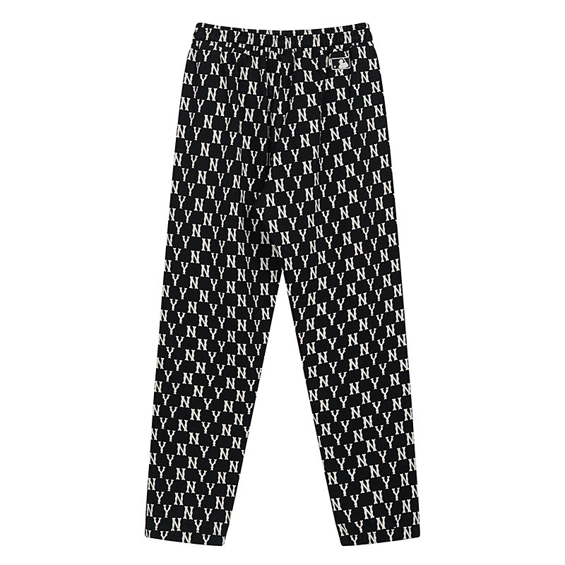 mlb 맨투맨 가을겨울 신상품 빈티지 레트로 프린트 ny 레터링 프린트 조커 스타일리시한 남녀 롱 팬츠입니다