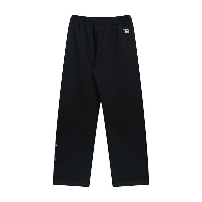 mlb 맨투맨 가을 겨울 신상품 그러데이션 프린트의 트렌디한 포츠 남녀 커플 와이드 팬츠입니다