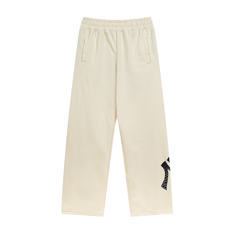 mlb 맨투맨 가을 겨울 신상품 그러데이션 프린트의 트렌디한 포츠 남녀 커플 와이드 팬츠입니다