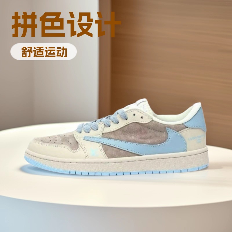 aj1로우 컷 번개가시 다스 후지와라 모카 농구화 조 1 남녀 스니커즈