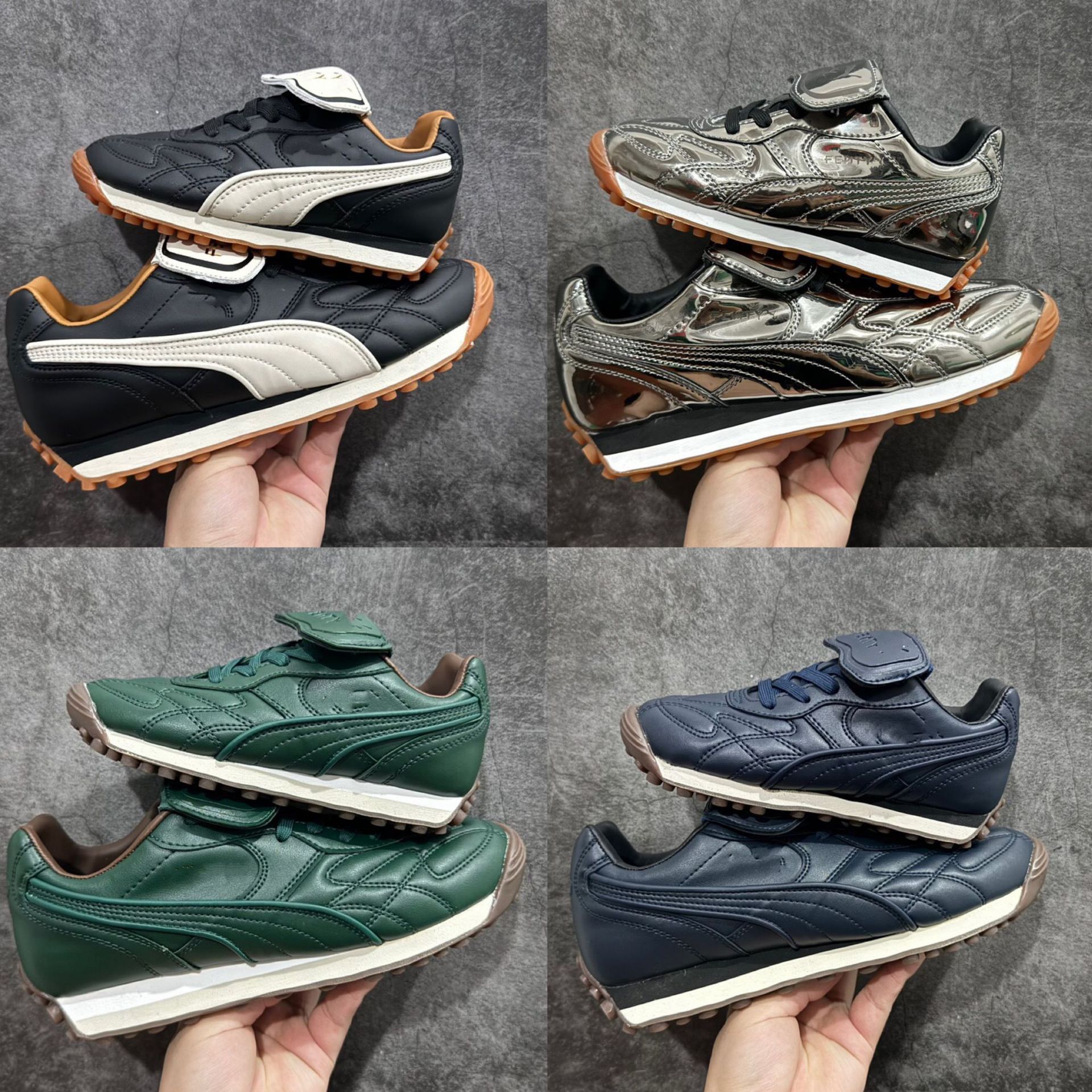 avantifent 리한나는 남성 슈즈 여성 슈즈 둥근 코 캡 캐주얼화 커플 러닝화 긴 혀 축구화